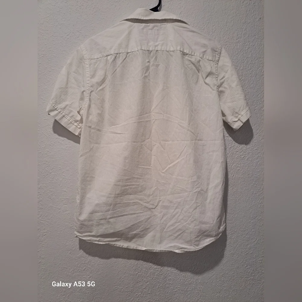 Banana Republic White Casual Button Down Shirt
